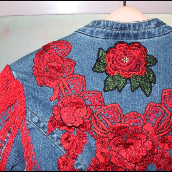Embroidered Jean Jacket - Picture 6 of 8